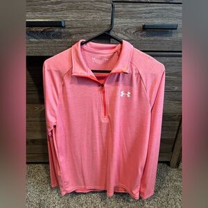 Under Armour Coral Quarter-Zip Top